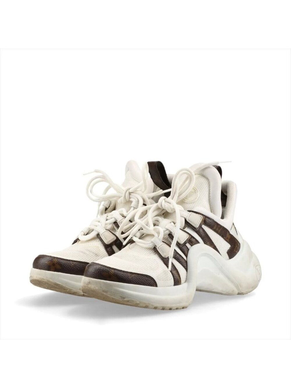 Louis Vuitton Monogram LV Archlight Line Leather Sneakers Lace-up Shoes